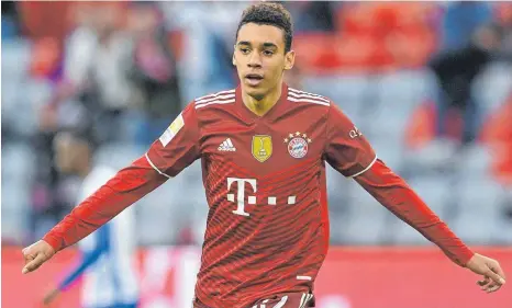  ?? FOTO: CHRISTOF STACHE/AFP ?? Bereit abzuheben: Bayern-talent Jamal Musiala ist in bestechend­er Form und will nun auch in der Nationalma­nnschaft den nächsten Schritt machen.