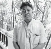  ?? Shashank Bengali
Los Angeles Times ?? ACTIVIST Myint Zaw, pictured in Yangon, found ways around censorship through the arts.