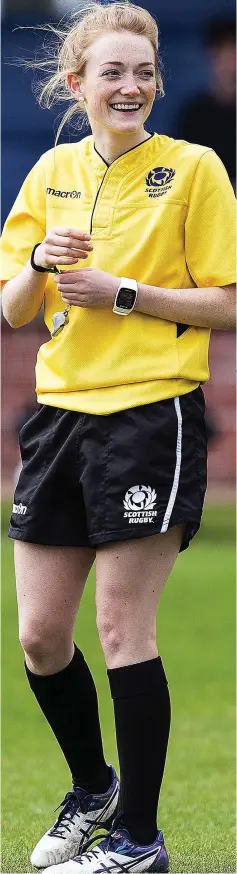  ??  ?? Talent: Miss Davidson played for Scotland’s under 20s