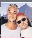  ??  ?? MUSIC VIP With Robbie Williams, 1995