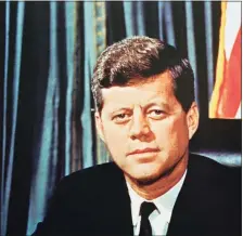  ?? Associated Press ?? A 1963 portrait of U.S President John F. Kennedy.