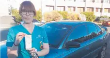  ??  ?? Nurse Rachelle Cooke with the $78 fine she received for parking on Tonga Place in Parkwood.