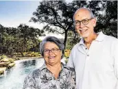  ??  ?? Stephanie and Jack Leedy have settled into their custom Vintage Oaks home, which overlooks a private ranch.
