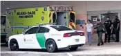  ?? FLORIDA IMMIGRANT COALITION VIA AP ?? A woman treated at a Florida hospital is returned to Border Patrol detention.