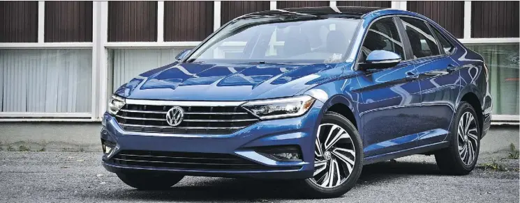  ?? DEREK MCNAUGHTON/DRIVING ?? The 2019 Volkswagen Jetta Execline isn’t going to make preteen boys drool, but it marks an impressive upgrade over previous Jetta models.