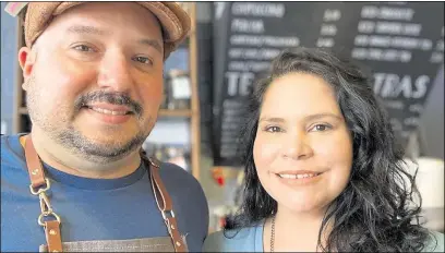  ?? Pictures: Luisa Vicent ?? Husband-and-wife Antonio Bolivar and Luisa Vicent, who run Burgate Coffee House