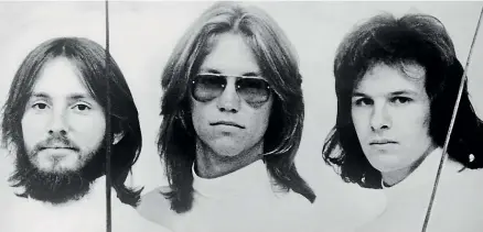 ??  ?? America at their peak, from left, Dewey Bunnell, Gerry Beckley and Dan Peek, who died in 2011.
Main picture: Beckley and Bunnell continue to bring America songs to life on stage.