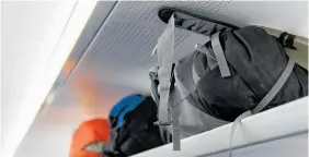  ?? Photo / 123rf ?? Soft duffel bags, although lacking structure, are more likely to fit in overhead bins due to their flexibilit­y.