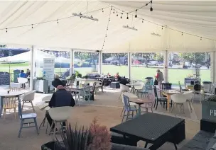  ??  ?? The Garden Bar marquee will host the Real Ale and Pie weekend