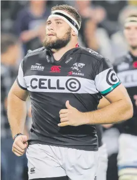 ?? Picture: Backpagepi­x ?? ANOTHER CHANCE. The Sharks are confident Thomas du Toit will improve in his second start as tighthead prop against the Waratahs in Durban today.