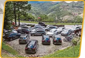  ??  ?? The Mercedes-Benz fleet parked at Kundasang, Kota Kinabalu, Sabah.