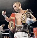  ?? Reuters ?? BELT BATTLE: Carl Frampton will try to win the WBA featherwei­ght title Saturday in Brooklyn.