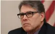  ?? Associated Press ?? ■ Outgoing U.S. Energy Secretary Rick Perry talks to journalist­s Saturday during a roundtable presser in Dubai, United Arab Emirates.