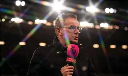  ?? Photograph: Ash Donelon/Manchester United/Getty Images ?? Ralf Rangnick, pictured after Manchester United’s draw with Chelsea, said he can ‘definitely confirm’ he will be at the club as a consultant.