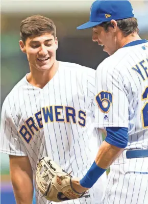 Yelich goes yard, Christian Yelich's brother (a U.S. Marine) is watching  him play for the first time in years. So of course Christian went yard.  #BiggerThanBaseball, By MLB