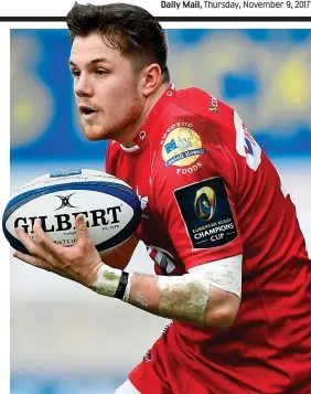  ?? GETTY IMAGES ?? Great escaper: Evans on the move for the Scarlets