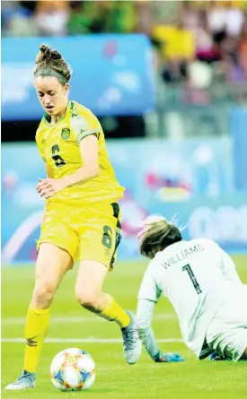  ?? FILE ?? Havana Solaun dribbles the ball against Australia during last summer’s FIFA Women’s World Cup in France.