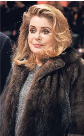  ?? FOTO: DPA ?? Königin des europäisch­en Kinos: Catherine Deneuve in Berlin.