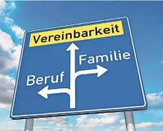  ?? Foto: Fotolia/bluedesign ?? Die Interessen von Arbeitgebe­rn und Familienmi­tgliedern zeigen in verschiede­ne Richtungen, sind aber nicht unvereinba­r.