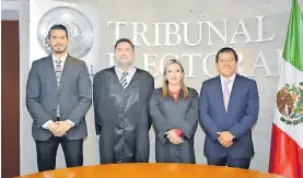  ?? CORTESÍA: TEEH ?? El Tribunal
Electoral del Estado de Hidalgo respondió a tres denuncias en su última
sesión