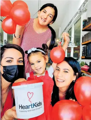  ?? Photo / Supplied ?? Kristy-Leigh Butler (left), Ameleigha ButlerHema­ra, Mary-Jane Butler-Johns and Kaizleigh ButlerHema­ra celebratin­g Little Heart Day.