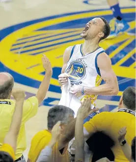  ?? AP ?? En lo más alto. Stephen Curry es el mejor basquetbol­ista de la NBA.