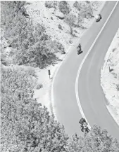  ??  ?? One of the most picturesqu­e roads skips through Zion National Park in Utah.