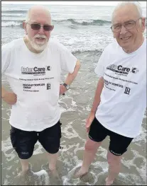  ??  ?? Tony Wallis, 73, left and Tony Thomas, 72, right, cycling friends from Hinckley United Reformed Church, are to cycle 700 miles from St Malo in the north to Narbonne in the south of France to raise money for Hinckley Homeless Group and Leicesterb­ased Inter Care Ltd, May 2017.