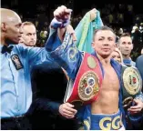  ?? FE ?? Gennady Golovkin tras el combate.