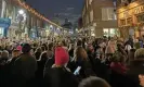  ?? Photograph: Twitter ?? Crowds on Columbia Road.