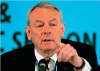  ?? The Associated Press ?? Q World Anti-Doping Agency chief Dick Pound gestures during a July 6, 2007, press briefing at the 119th Session of the Internatio­nal Olympic Committee (IOC) in Guatemala City. In an interview with Japan’s Kyodo news agency published on Thursday, Pound says the Tokyo Olympics can go ahead without fans. Pound says: “The question is — is this a ‘must-have’ or ‘nice-to-have.’ It’s nice to have spectators. But it’s not a must have.”