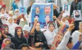  ?? AFP FILE ?? Pashtun protesters at a rally in Peshawar.