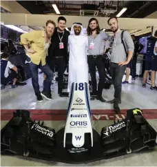  ?? TCB Team & Martin Pfeiffer ?? Mumford and Sons, above, on a tour of the Yas Marina Circuit; the chef Gordon Ramsay, top; and English singer Ella Eyre