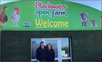  ??  ?? Niamh Morris and Michael Keating at Blackwater Open Farm.