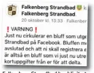  ??  ?? Falkenberg Strandbad har blivit utsatt för en bluff i samband med en tävling på Facebook.