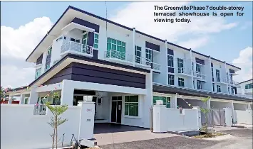 Shin Yang Unveils Greenville Phase 7 Double Storey Terraced Showhouse Pressreader