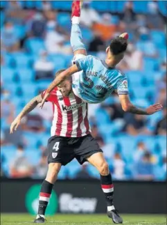  ??  ?? Íñigo Martínez fue un muro para el Celta en Balaídos.