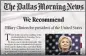  ??  ?? TV ad touts endorsemen­t from Dallas Morning News.