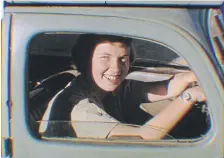  ?? ANNE INNIS DAGG FOUNDATION ?? Young Anne Dagg in her Ford Prefect.
