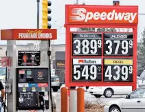  ?? Reuters-Yonhap ?? Speedway gas station is seen in Des Plaines, Ill., in this 2008 file photo.