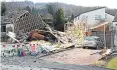  ?? Picture: Gordon Robbie. ?? The house in Murdiston Avenue after the explosion.