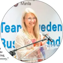  ?? PHOTOGRAPH­S COURTESY OF THE SWEDEN EMBASSY IN THE PHILIPPINE­S ?? SWEDEN Ambassador to the Philippine­s Annika Thunborg.