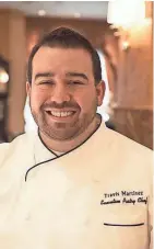  ?? MARCUS HOTELS & RESORTS ?? California native Travis Martinez is the new executive pastry chef at the Pfister Hotel.