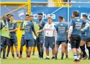  ?? AFP ?? Pinto, en una práctica con la selección de Honduras.