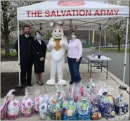  ?? SUBMITTED PHOTO ?? The Boyertown Area Salvation Army served more than 130 Easter dinners via drive-thru on Easter Sunday.