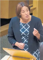  ?? Photograph: SWNS ?? Labour leader Kezia Dugdale