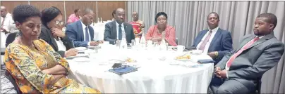  ?? Kunene) (Pic: Nonduduzo ?? Principal Secretarie­s and heads of department who attended the launch of the PMS.