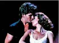  ?? LIONSGATE ?? Patrick Swayze as Johnny Castle and Jennifer Grey as Baby Houseman in the 1987 movie “Dirty Dancing.”