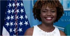  ?? AFP/VNA Photo ?? White House Principal Deputy Press Secretary Karine Jean-pierre has been promoted to press secretary and will take up the post on May 13, replacing Jen Psaki.