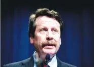  ?? AP PHOTO/ANDREW HARNIK ?? Dr. Robert Califf speaks at a news conference in Washington on May 5, 2016. President Joe Biden chose Califf on Friday to again lead the Food and Drug Administra­tion.